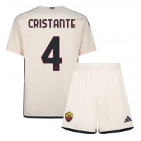 Dětský Fotbalový dres AS Roma Bryan Cristante #4 2023-24 Venkovní Krátký Rukáv (+ trenýrky)